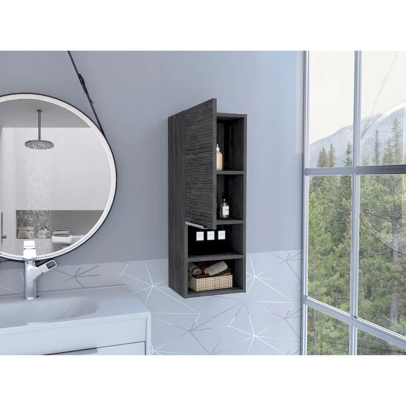 Medicine Cabinet,Bathroom, Smokey Oak Finish,High quality and durable