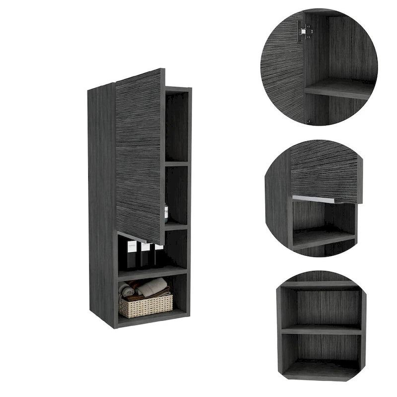 Medicine Cabinet,Bathroom, Smokey Oak Finish,High quality and durable