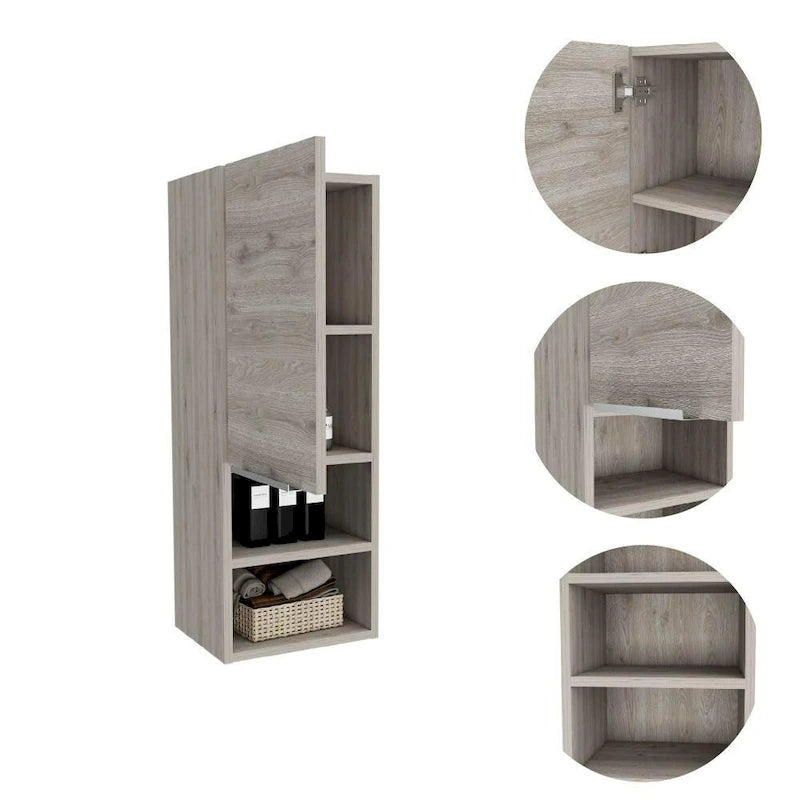 Medicine Cabinet,Bathroom, Smokey Oak Finish,High quality and durable