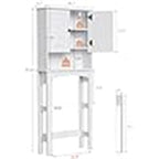 Toilet Storage Cabinet - 8.2D x 26.7W x 66.5H