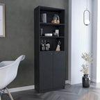 Home 2-Door Bookcase, Storage Unit 2 Doors