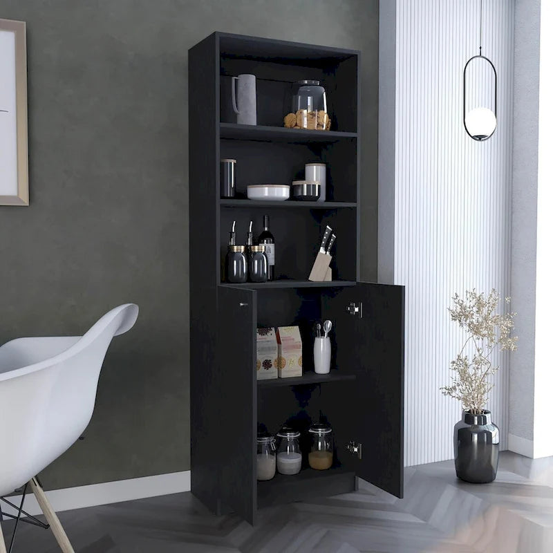 Home 2-Door Bookcase, Storage Unit 2 Doors